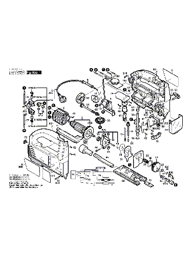 Vue éclatée Bosch PST800PAC 0603303703#01