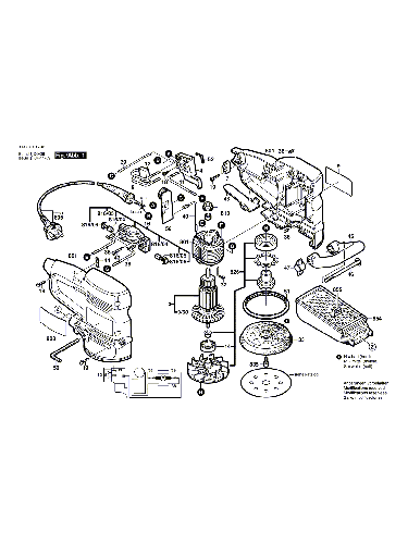 Vue éclatée Bosch PEX12AE 0603310703#01