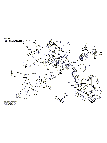 Vue éclatée Bosch PKS46 0603329003#01