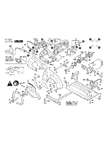 Vue éclatée Bosch PKS54CE 0603330760#01