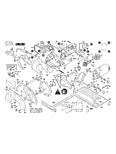 Vue éclatée Bosch PKS66CE 0603331703#01