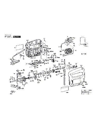 Vue éclatée Bosch PST65PE 0603335863#01