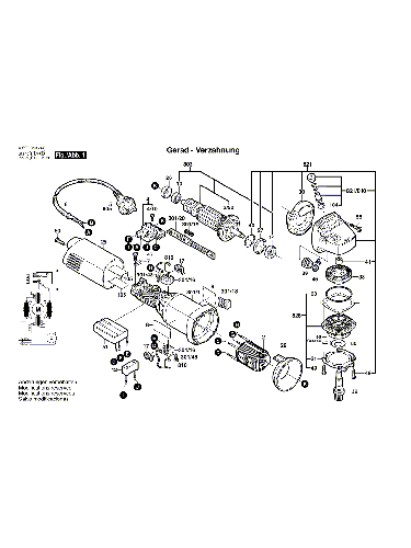Vue éclatée Bosch PWS10-125CE 0603343703#01