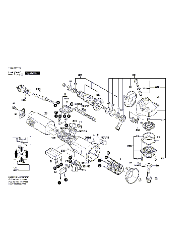 Vue éclatée Bosch PWS13-125CE 0603348773#01