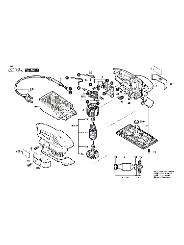 Vue éclatée Bosch PSS180AC 0603366103#01