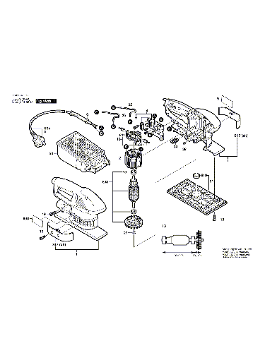 Vue éclatée Bosch PSS180A 0603367003#01
