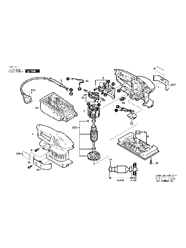 Vue éclatée Bosch PSS240AE 0603368703#01