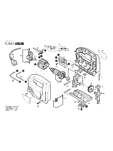 Vue éclatée Bosch PST550 0603379063#01