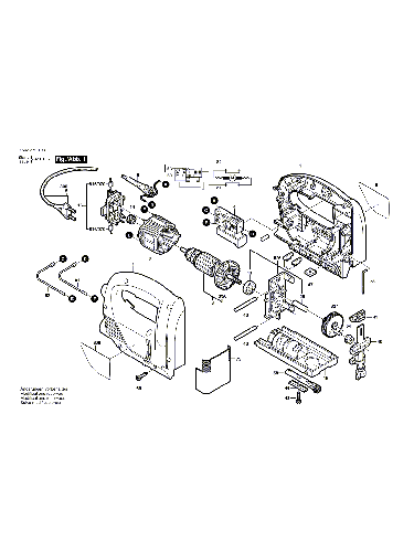 Vue éclatée Bosch PST550 0603379103#01