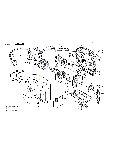 Vue éclatée Bosch PST650 0603380003#01
