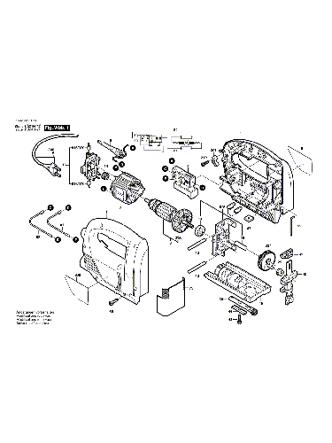 Vue éclatée Bosch PST650 0603380103#01