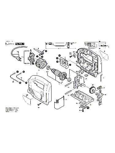 Vue éclatée Bosch PST650E 0603380503#01