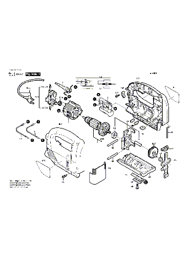 Vue éclatée Bosch PST650E 0603380603#01
