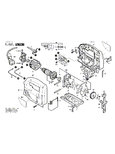 Vue éclatée Bosch PST650PE 0603381703#01