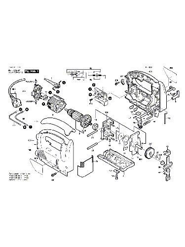Vue éclatée Bosch PST750PE 0603382703#01