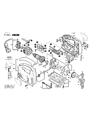 Vue éclatée Bosch PST850PE 0603383703#01