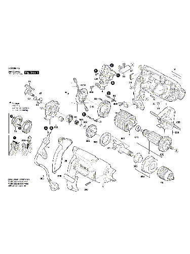 Vue éclatée Bosch PSB700RE 0603386703#01