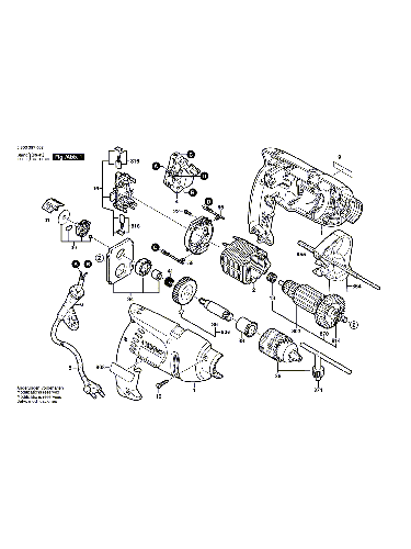 Vue éclatée Bosch PSB500 0603387060#01