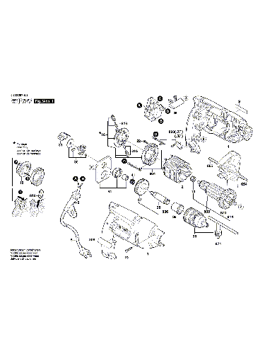 Vue éclatée Bosch PSB500RE 0603387660#01