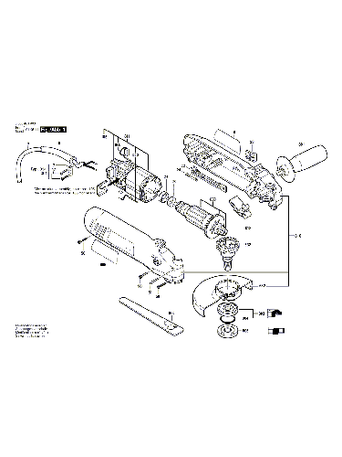 Vue éclatée Bosch PWS6-115 0603401802#01