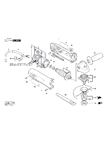 Vue éclatée Bosch PWS7-115 0603402003#01
