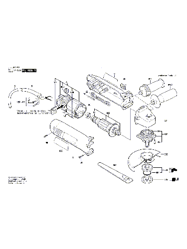 Vue éclatée Bosch PWS7-125 0603403003#01