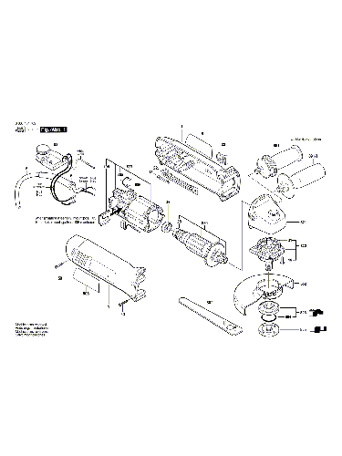 Vue éclatée Bosch PWS8-125CE 0603404802#01