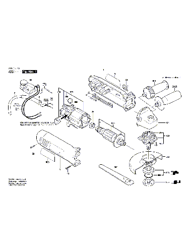 Vue éclatée Bosch PWS9-125CE 0603405703#01