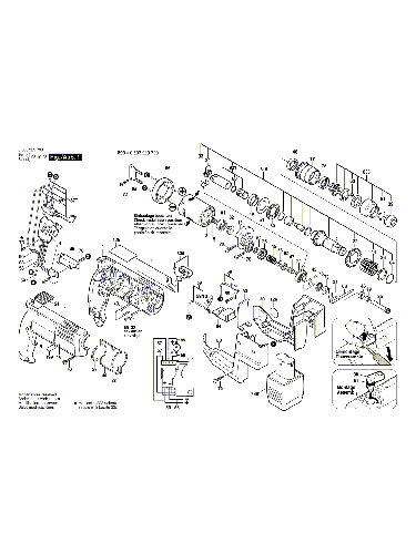 Vue éclatée Bosch PBH12VRE 0603929703#01