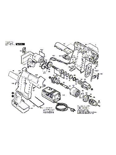 Vue éclatée Bosch PSR7,2VE-2 0603932660#01