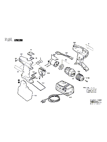 Vue éclatée Bosch PSR14,4VES-2 0603936403#01