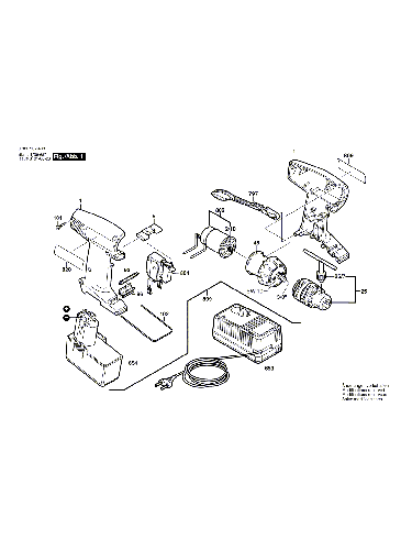 Vue éclatée Bosch PSR14,4VE 0603937466#01
