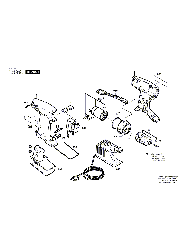 Vue éclatée Bosch PSR96 0603937664#01