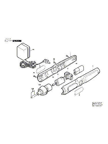 Vue éclatée Bosch PSR2,4V 0603938425#01