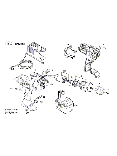 Vue éclatée Bosch PSR14,4VE-2 0603943491#01