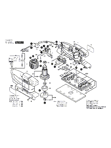 Vue éclatée Bosch PSS23E 0603997964#01