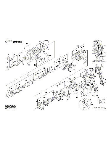 Vue éclatée Bosch GBH2-22E 0611250648#01