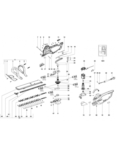 Vue éclatée METABO 08745181#01