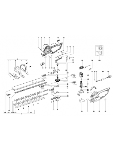 Vue éclatée METABO 08755001#01