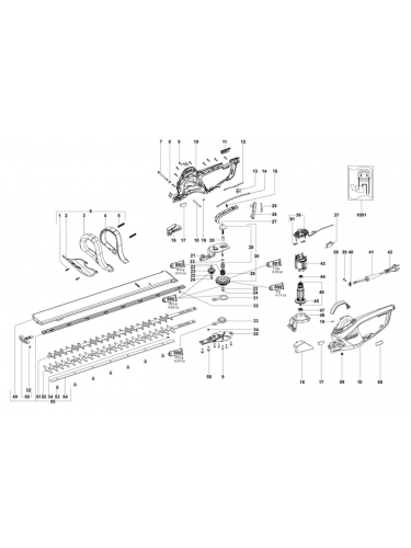 Vue éclatée METABO 08875001#01