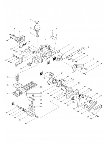 Vue éclatée Makita 1125#01