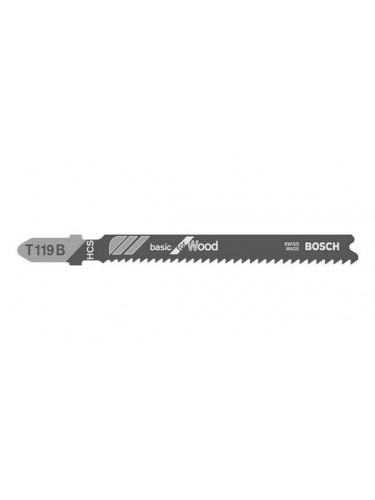 Lame de scie sauteuse  Bosch T 119 B Basic for Wood x3