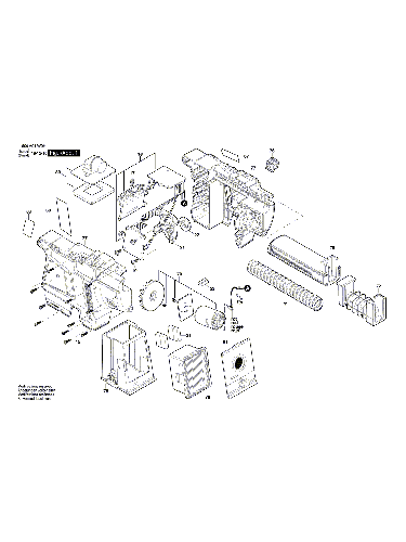 Vue éclatée Bosch GDE18V-26D 1600A01W0H#01