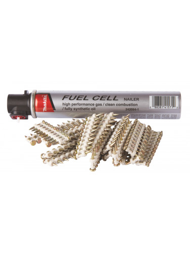 Packs : Clous C6 + cartouche de gaz, pour cloueur à béton (GN420C, PULSA700E, NC40G) Makita