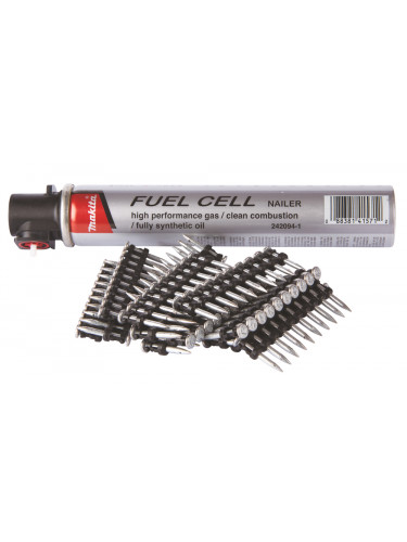 Packs : Clous C6 + cartouche de gaz, pour cloueur à béton (GN420C, PULSA700E, NC40G) Makita