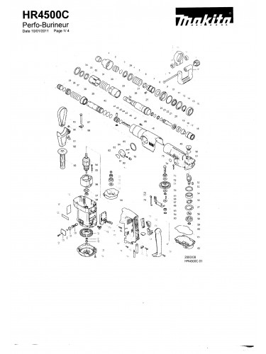 PIECES  DETACHEES   PERFORATEURS HITACHI DH30PC