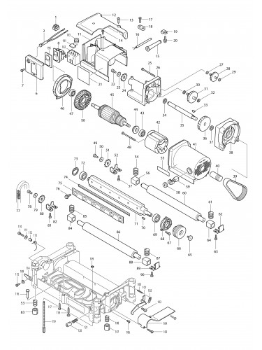 Vue éclatée Makita 2012NB#01