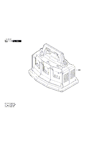 Vue éclatée Bosch GAL18V6-80 2607226435#01