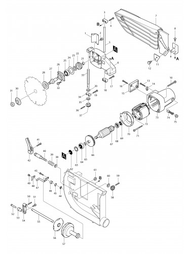 Vue éclatée Makita 2702#01