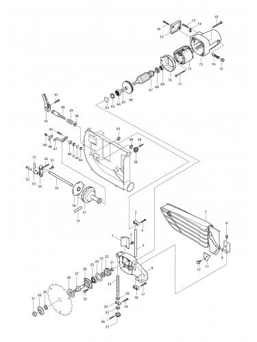 Vue éclatée Makita 2703#01